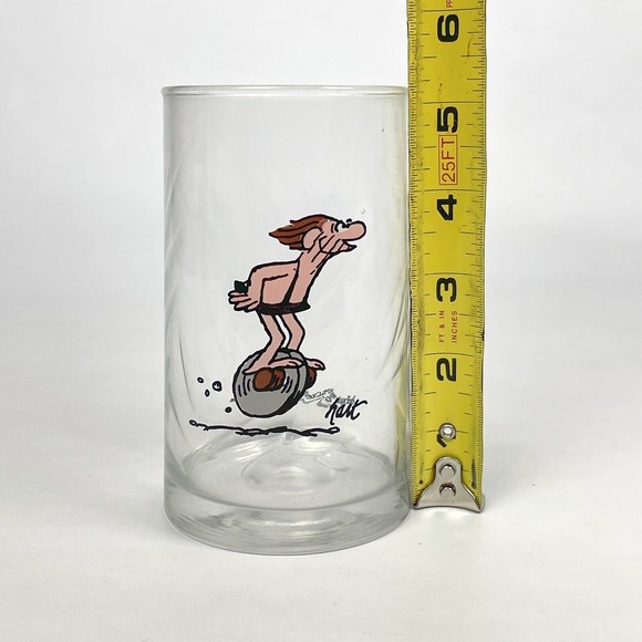 VTG 1981 Arby's B.C. Ice Age Collector Series Caveman THOR Glass Cup Premium - Picture 8 of 8
